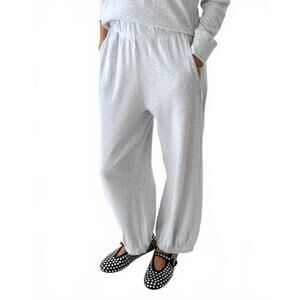 NEW LE BON SHOPPE pointelle balloon pants in icy grey